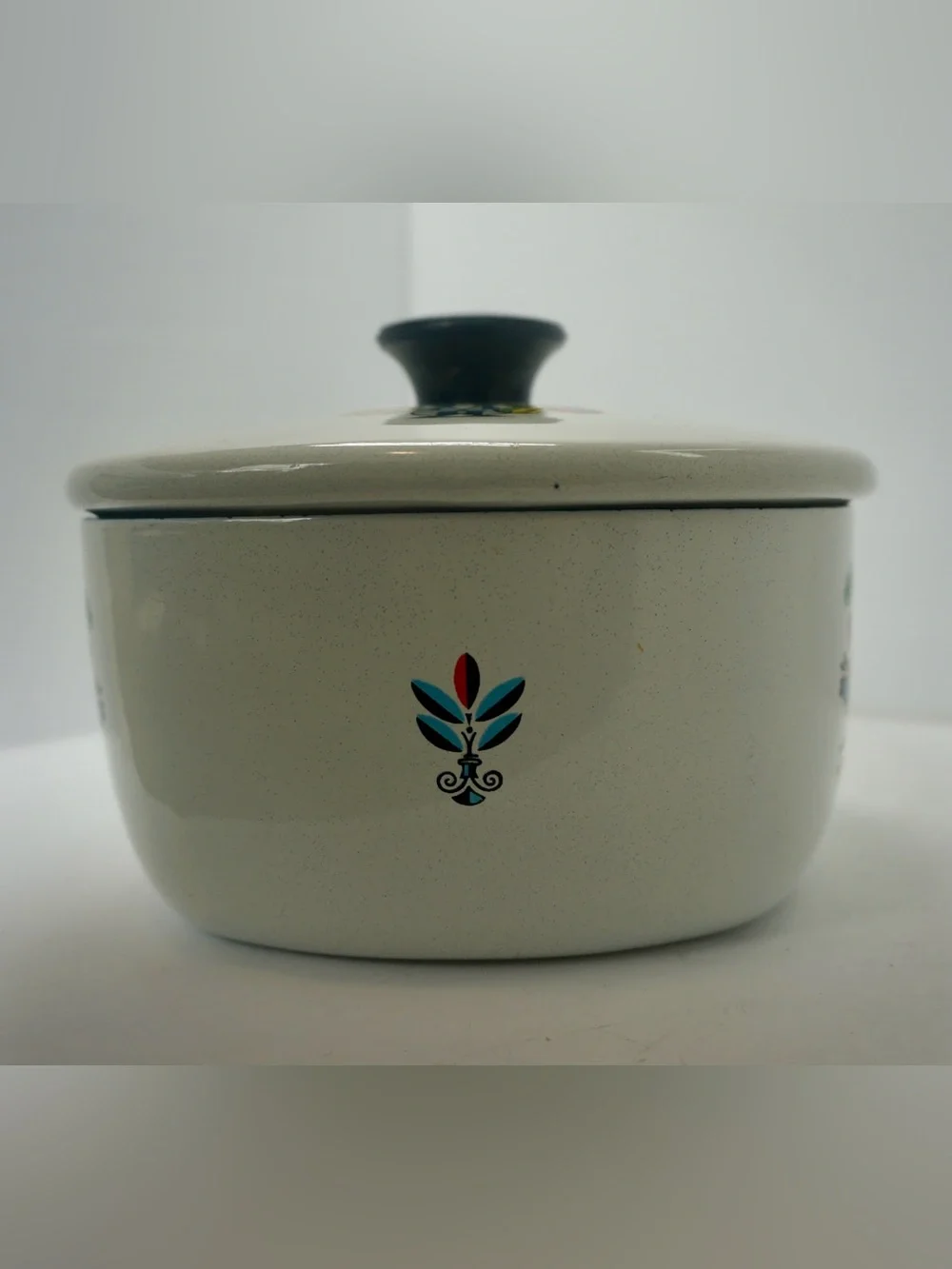 Rare Vintage 1960s MCM Enamel Saucepan with Lid 🍳✨